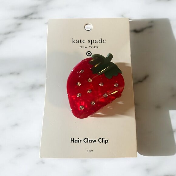 kate spade Accessories - Strawberry Claw Hair Clip - kate spade new york x Target Red